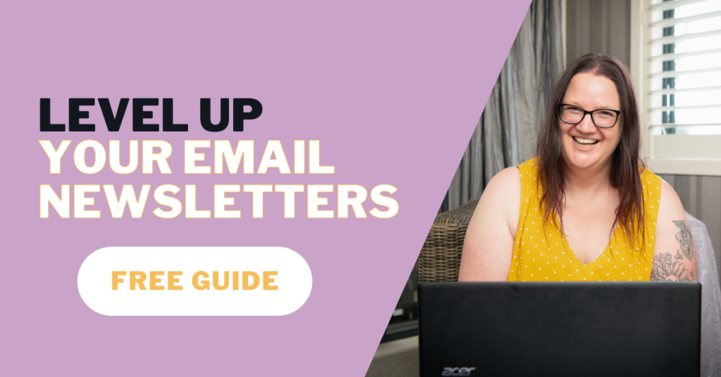 Free Guide Level up your Email Newsletters